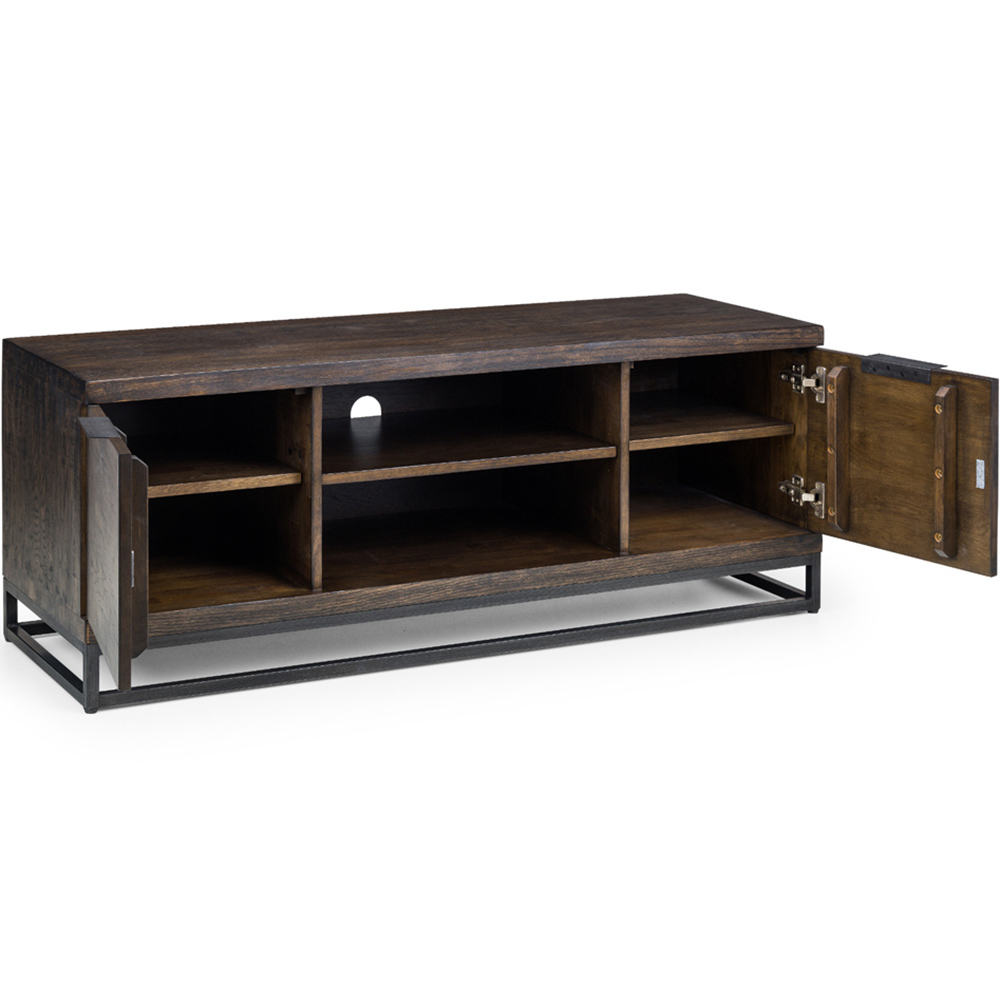 Julian Bowen Brooklyn Dark Oak TV Unit Image 4