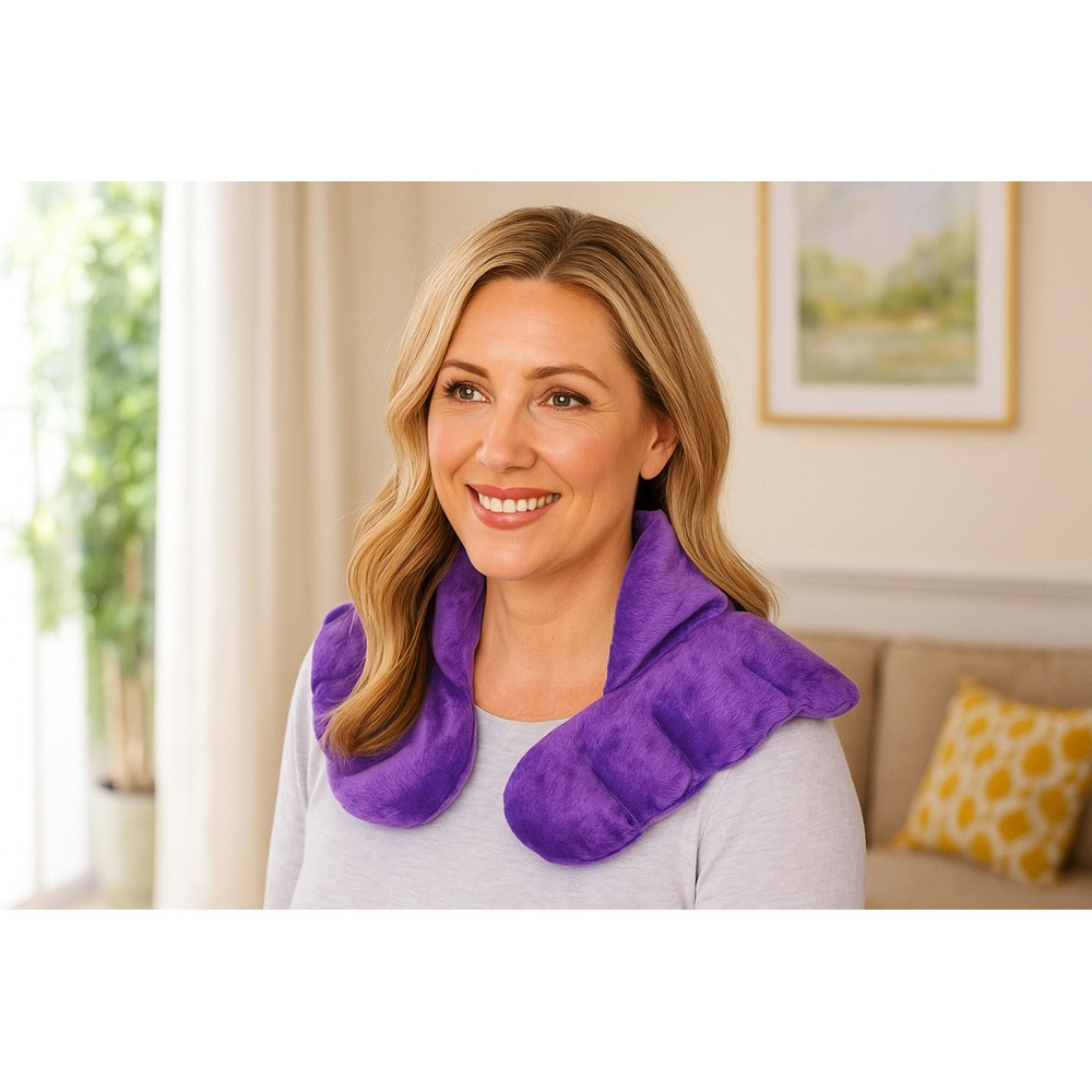 Avilo Lavender Contoured Neck and Shoulder Warmer Image 2