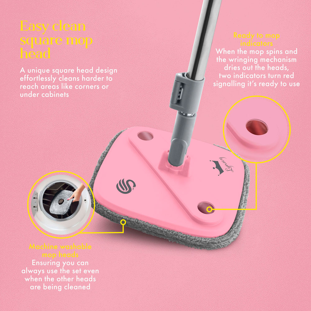 Swan x Lynsey SWFC1002QOCN Turbo Spin Mop Image 5