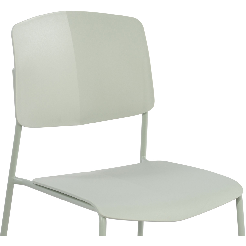 Core Products Academy Set of 2 Light Green Plastic Kitchen Chair Image 6