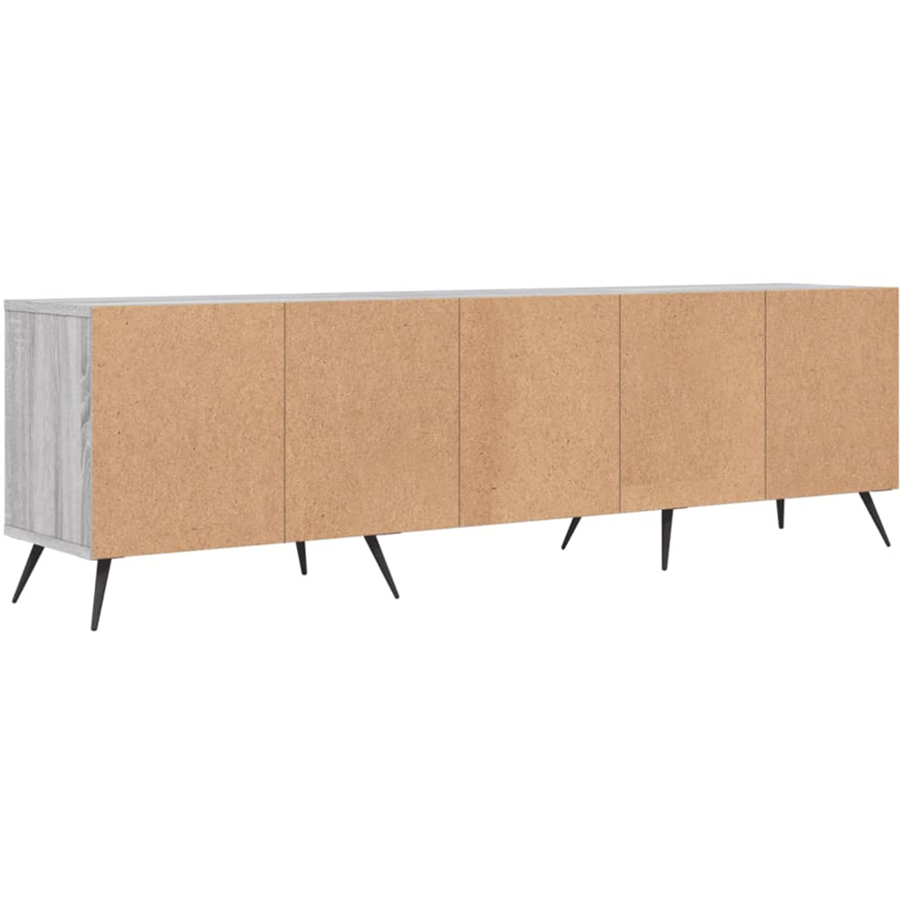 vidaXL 3 Drawer 3 Shelf Grey Sonoma TV Cabinet Image 8
