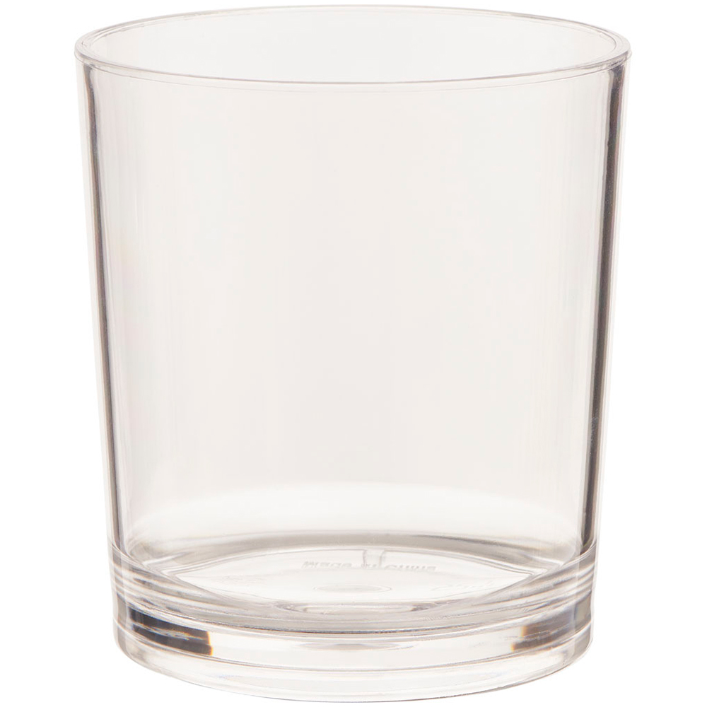 Wilko Clear Plastic Lowball Tumblers 4 Pack Image 2
