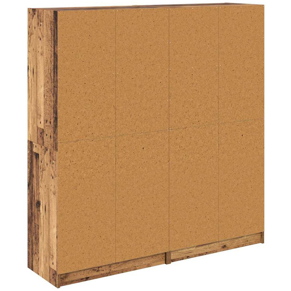 vidaXL 8 Glass Door Old Wood Sideboard Image 8