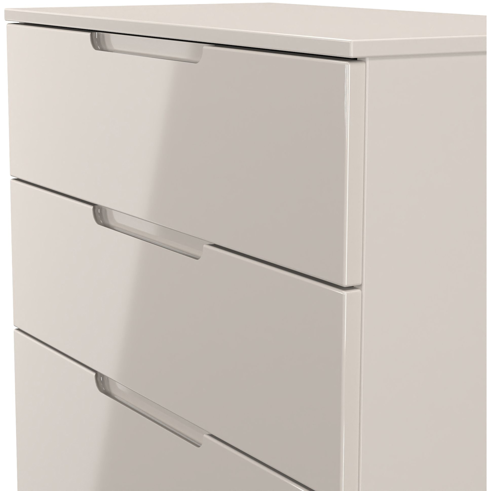 Crowndale Milan 4 Drawer Kashmir Gloss and Kashmir Deep Chest of Drawers Ready Assembled Image 4