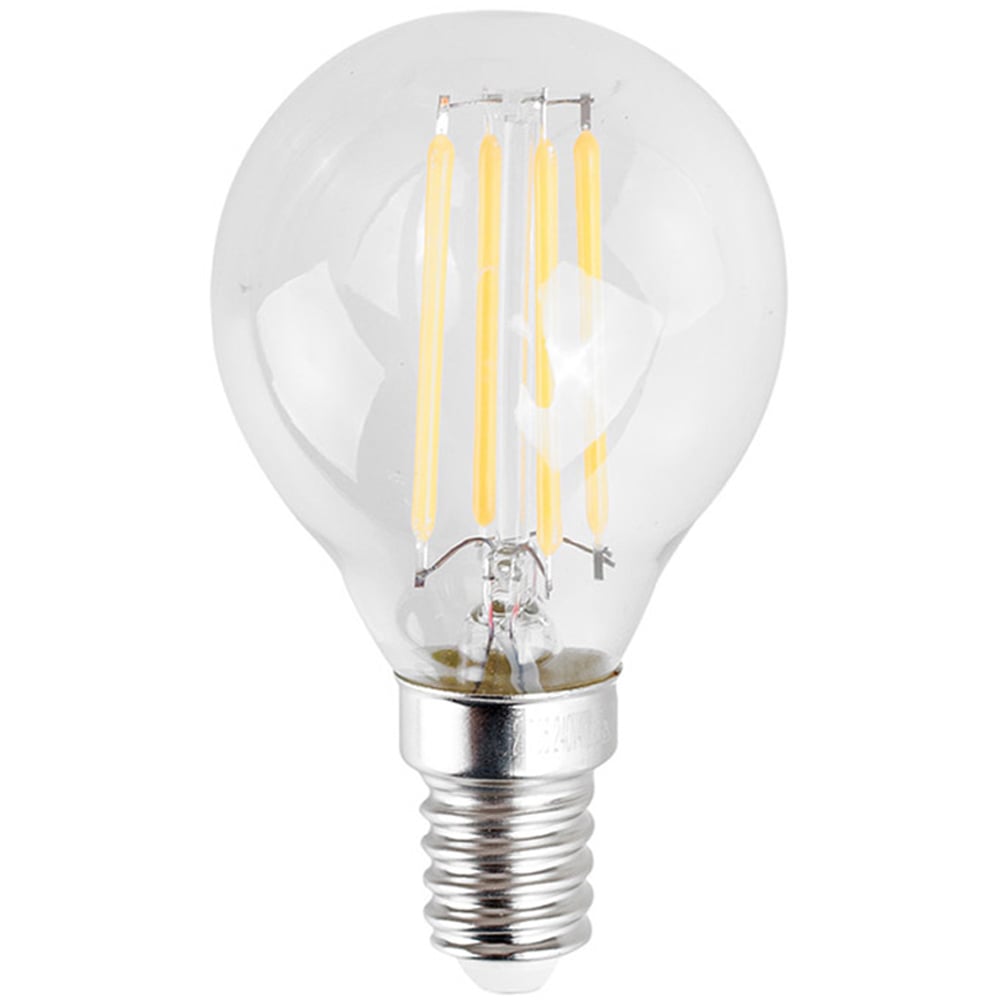 ValueLights 6 Pack SES E14 4W LED Filament Golfball Bulb Image 1