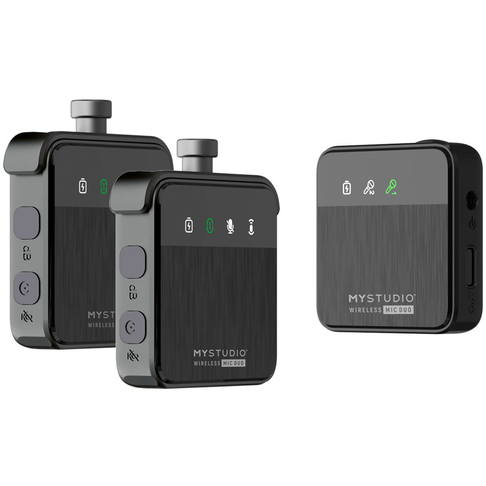 Easypix MyStudio Wireless Microphone and Dual Channel Receiver Set Image 2