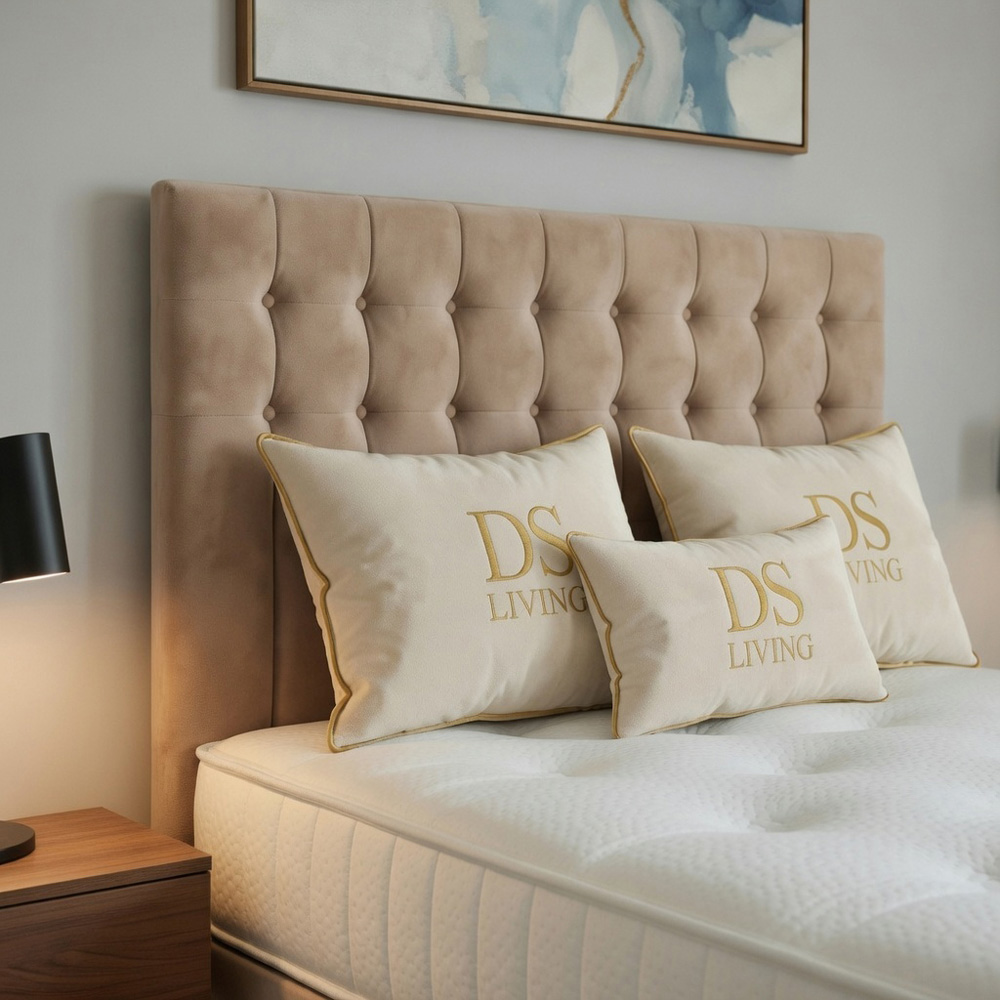 DS Living Casia Single Mink Plush Velvet Divan Bed with 2 Drawer Image 3