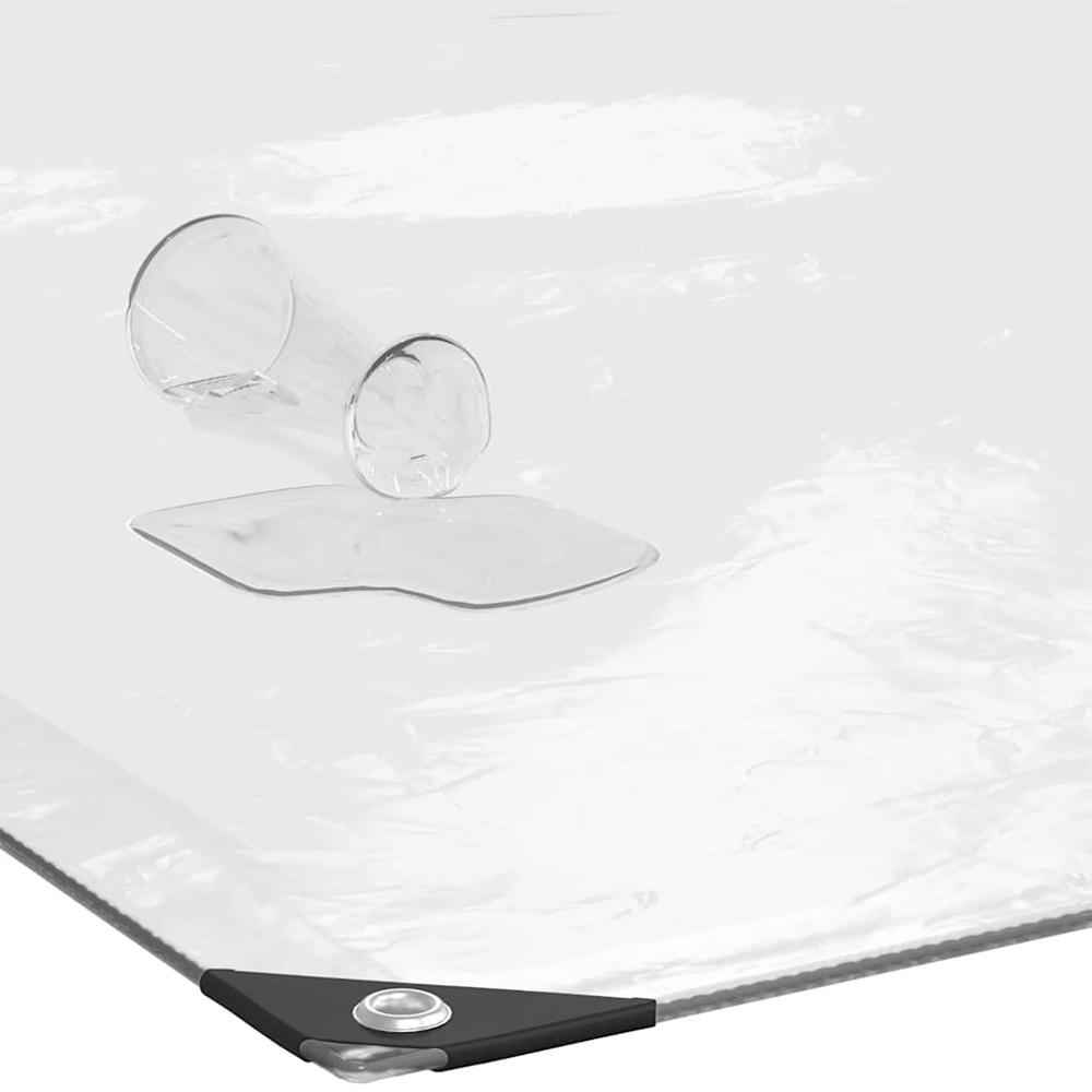 Walplus Clear Tarpaulin with Eyelets 1 x 3m Image 6