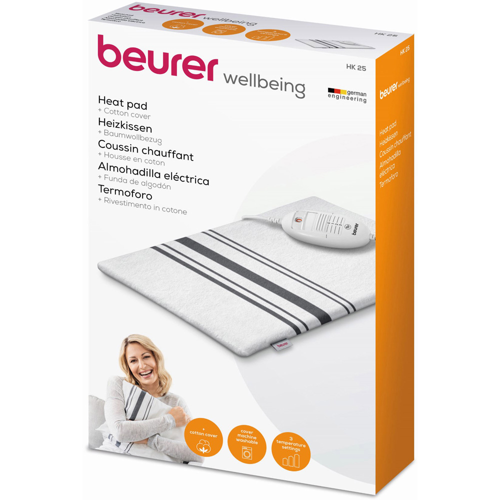 Beurer White and Grey Heating Pad Image 2