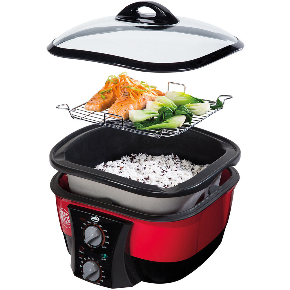 JML 8 in 1 Red and Black 5L Go Cooker 1500W Image 5