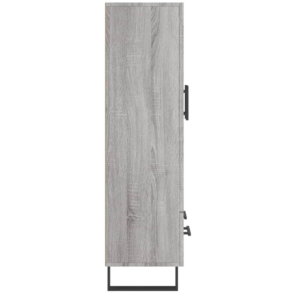 vidaXL 2 Door Single Drawer Grey Sonoma Highboard Image 7