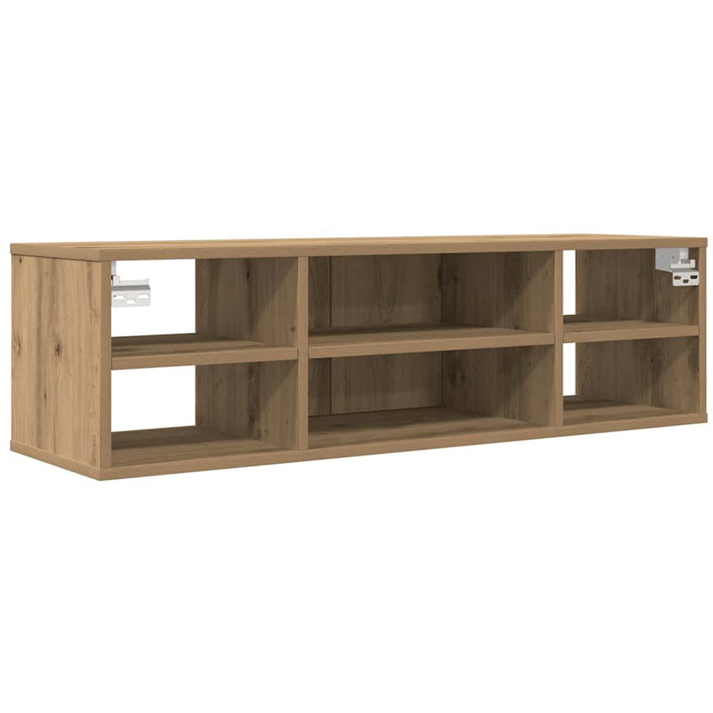 vidaXL 2 Door 4 Shelf Artisan Oak Wall Cabinet Image 7