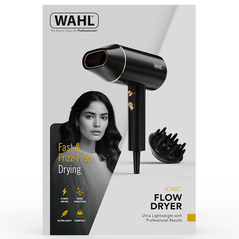 Wahl Ionic Flow Hair Dryer with Detachable Diffuser Head 2100W Image 5