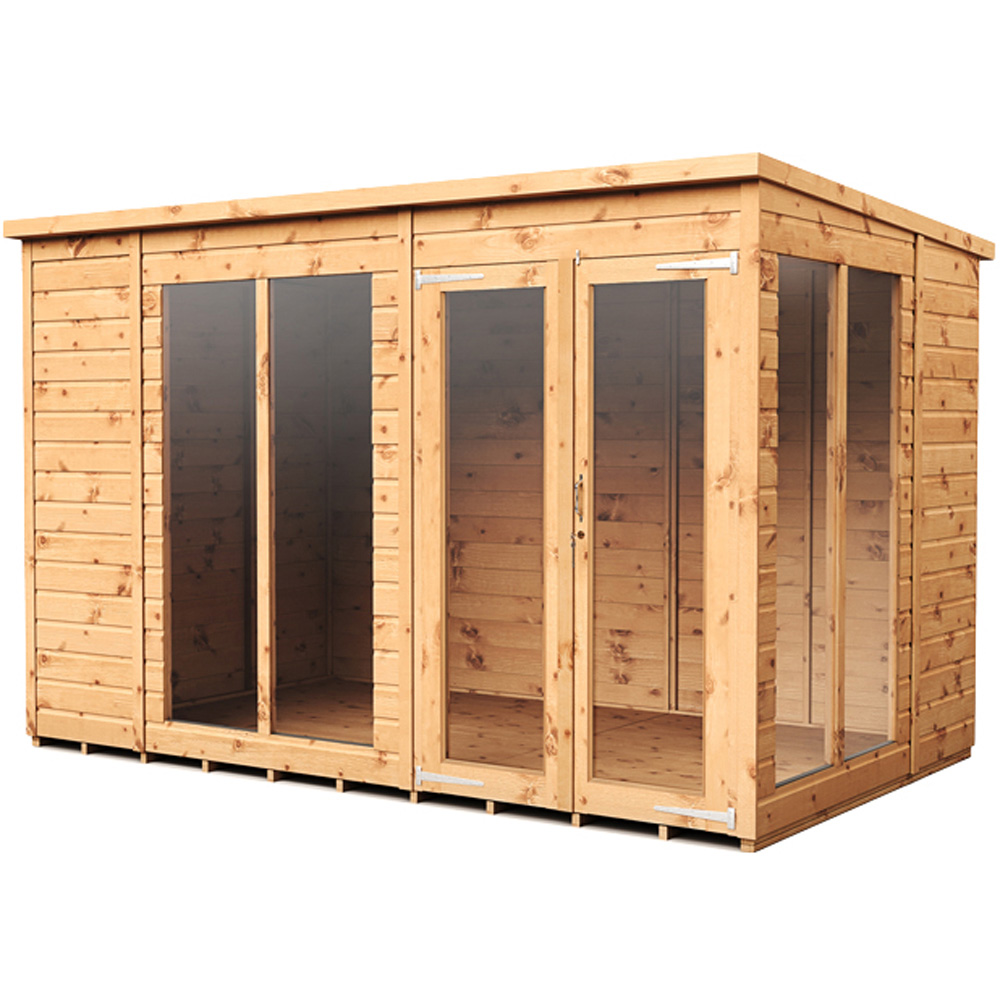 Empire Sheds 10 x 6ft Double Door Tongue and Groove Pent Summerhouse Image 1