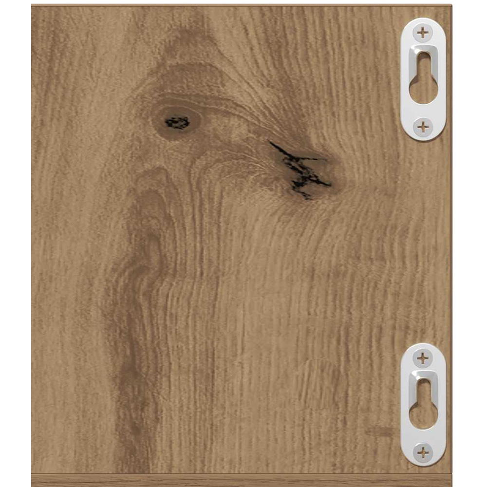 vidaXL 3 Shelf Artisan Oak Floating Wall Shelf Image 6