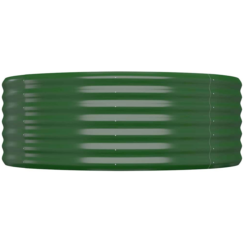 vidaXL Green Steel Round Raised Garden Bed 36 x 100 x 100cm Image 2