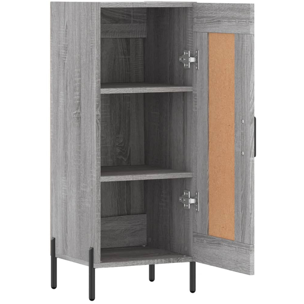 vidaXL Single Door Grey Sonoma Wooden Sideboard Image 6