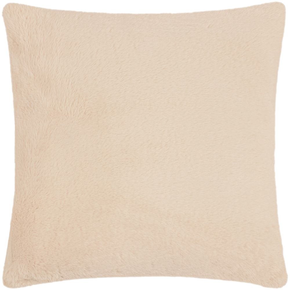 Furn Autumn Pumpkins Embroidered Natural Faux Fur Cushion 45 x 45cm Image 3