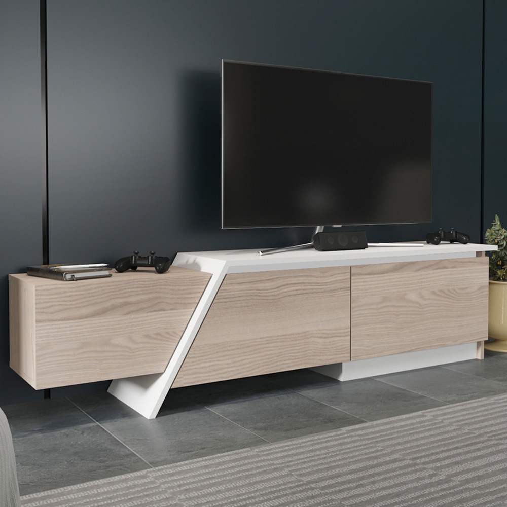 Decorotika Zonas 3 Door Cordoba and White TV Unit Image 1