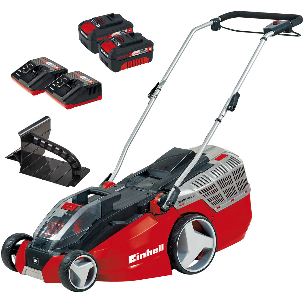 Einhell Power X Change 3413130 4.0Ah Hand Propelled 43cm Rotary Lawn Mower Image 2