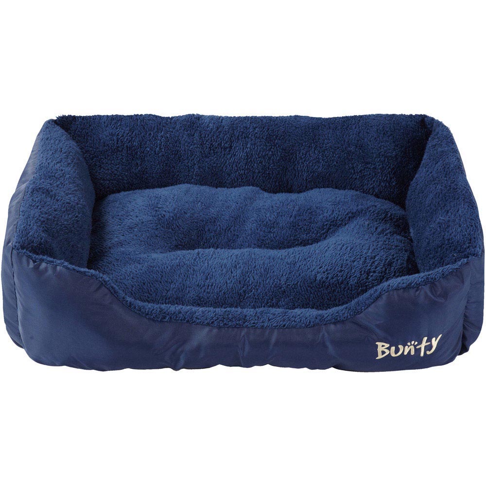 Bunty Deluxe Large Blue Soft Pet Basket Bed Image 3