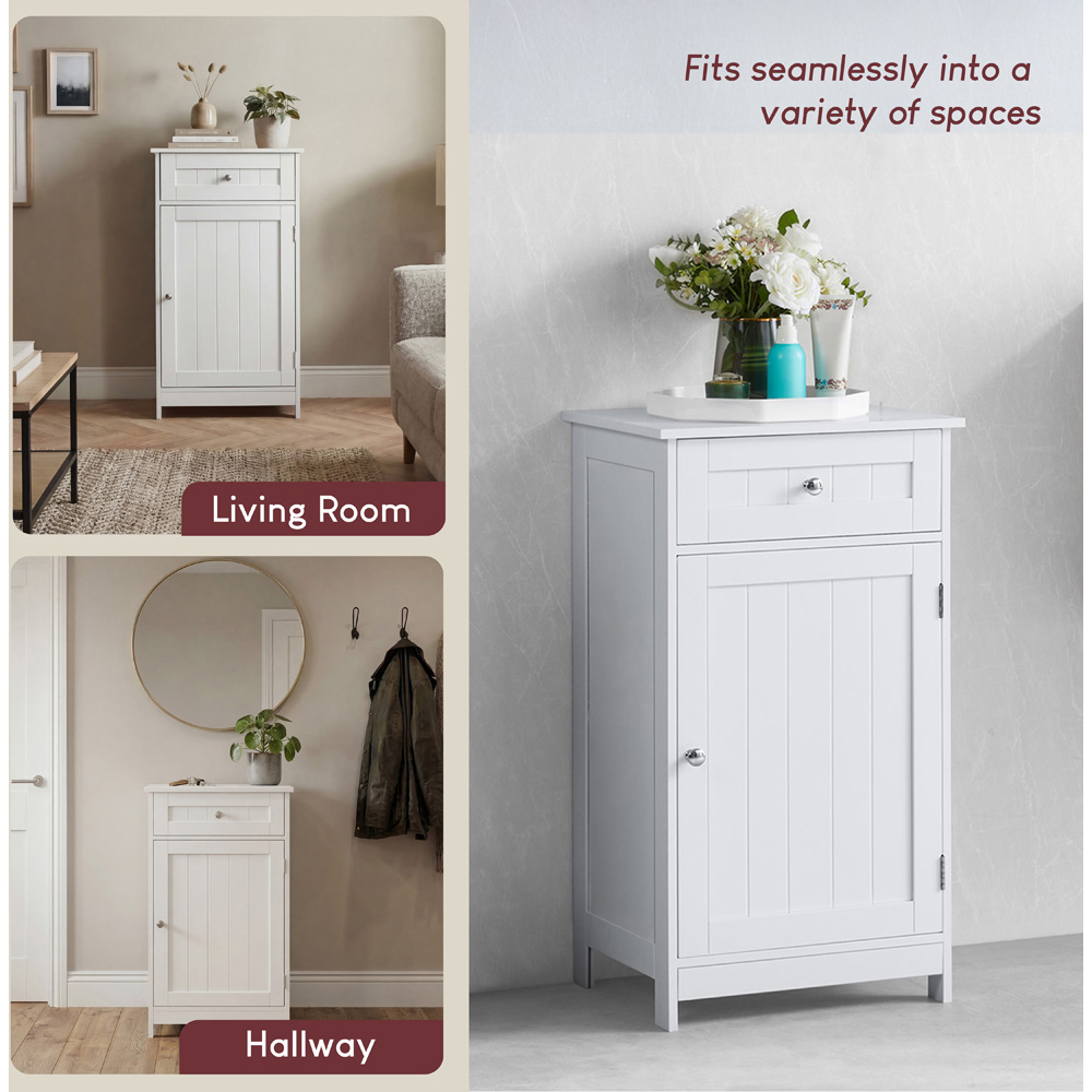 BATH VIDA Priano 1 Door 1 Drawer Freestanding Cabinet Image 8