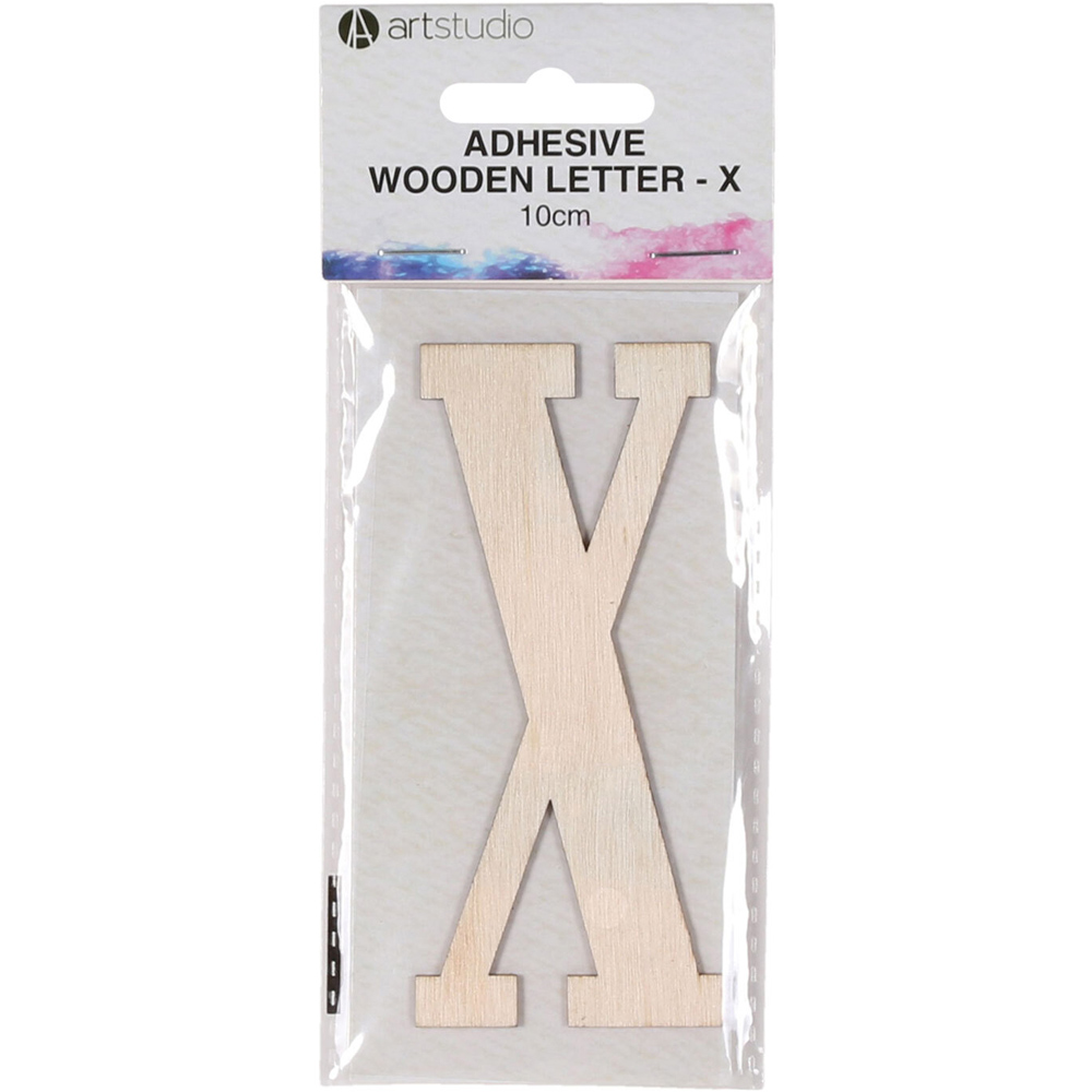Adhesive Wooden Letter - X Image