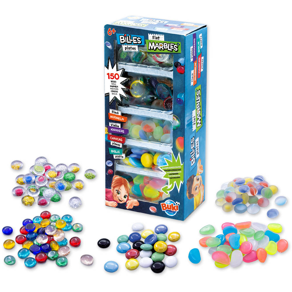 Robbie Toys Box of 150 Flat Marbles Image 2
