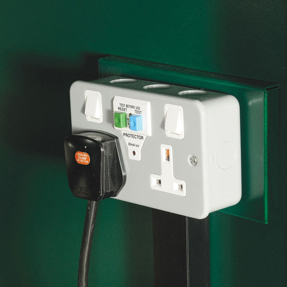 Asgard Centurion 5 x 11ft Double Door Cream High Security Bike Shed Image 7