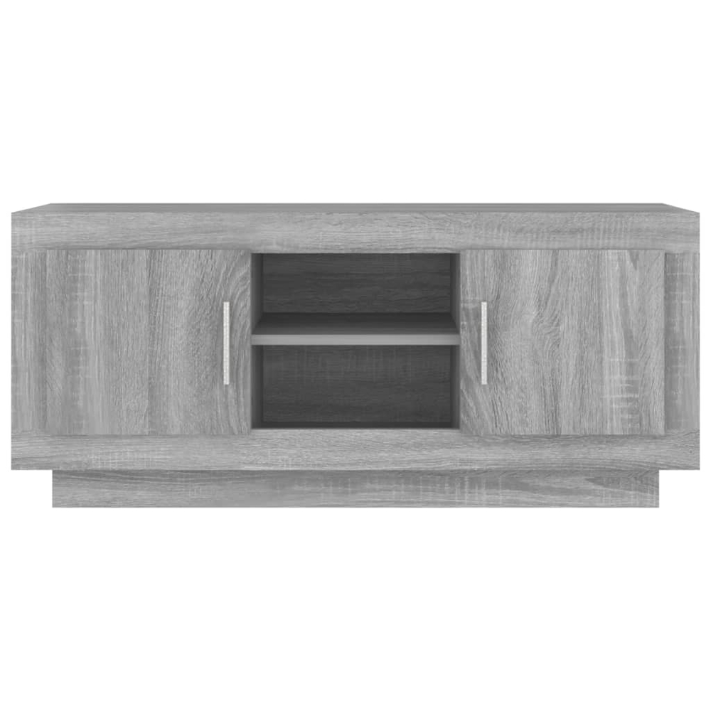 vidaXL 2 Door 2 Drawer Grey Sonoma TV Cabinet Image 5