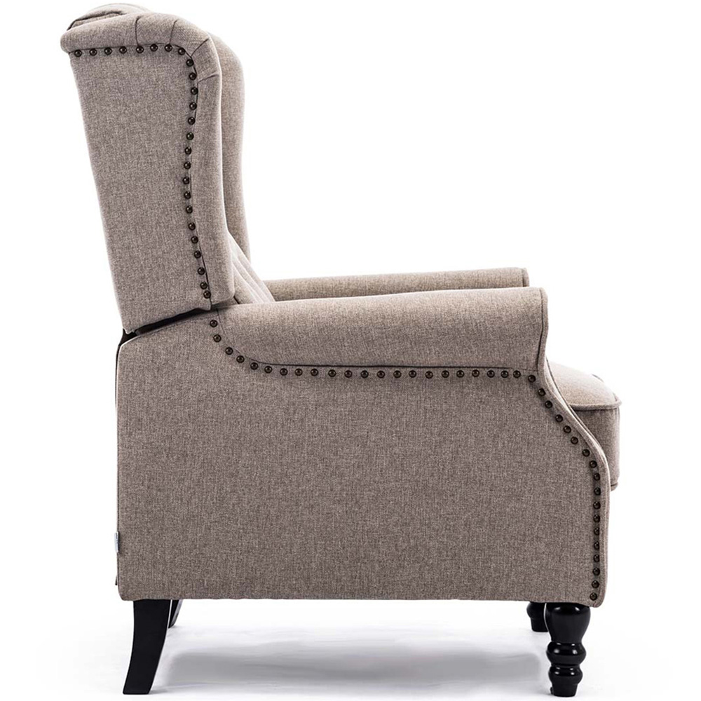 Furniture Online Althorpe Pumice Wing Back Leather Recliner Chair Image 5