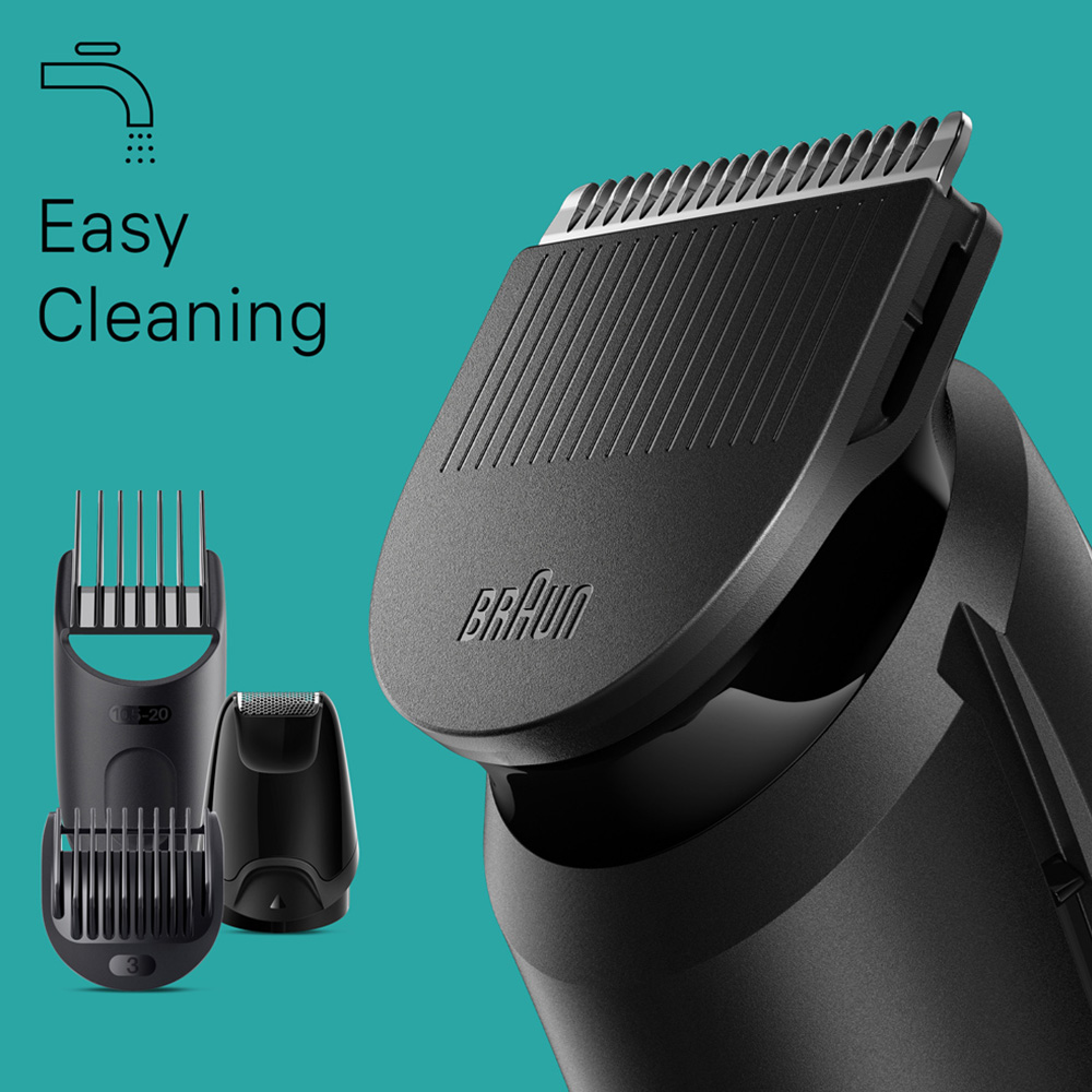 Braun Series 3 6-in-1 Black and Green Cordless All-in-One Style Kit Image 4