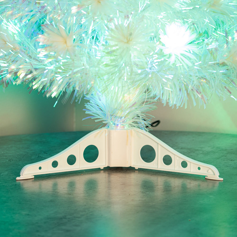 The Christmas Centre 22 Multicolour LED Iridescent White Fibre Optic Artificial Xmas Tree 3ft Image 5
