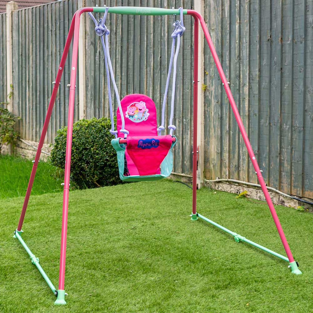 MoVe Peppa Pig Fast Folding Toddler Swing Image 2