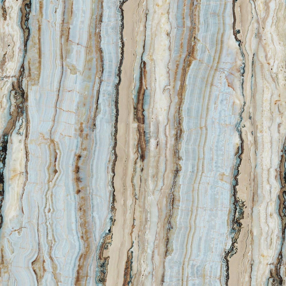 Grandeco Vertical Marble Blue 3 Lane Wall Mural Image 2