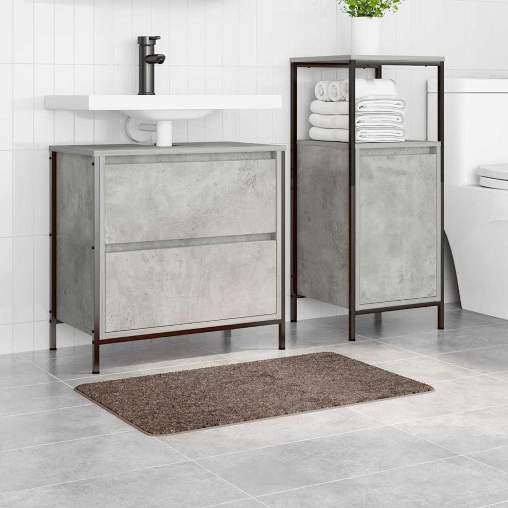 vidaXL Brown Anti-Slip Bath Mat 50 x 80cm Image 2