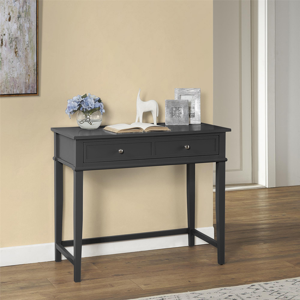 Dorel Franklin 2 Drawer Black Writing Desk Image 7