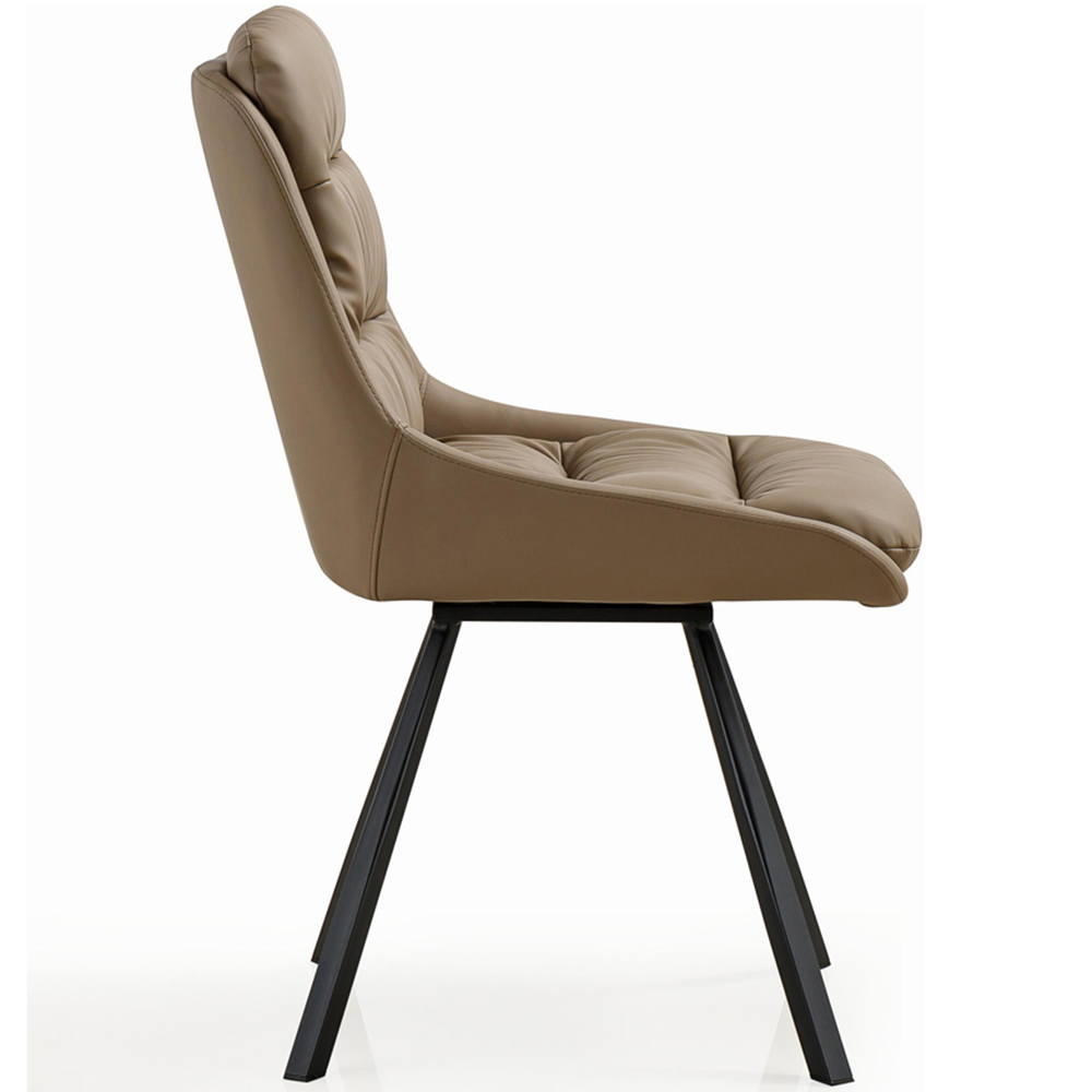 Portland Monza Mink Swivel Dining Chair Image 4