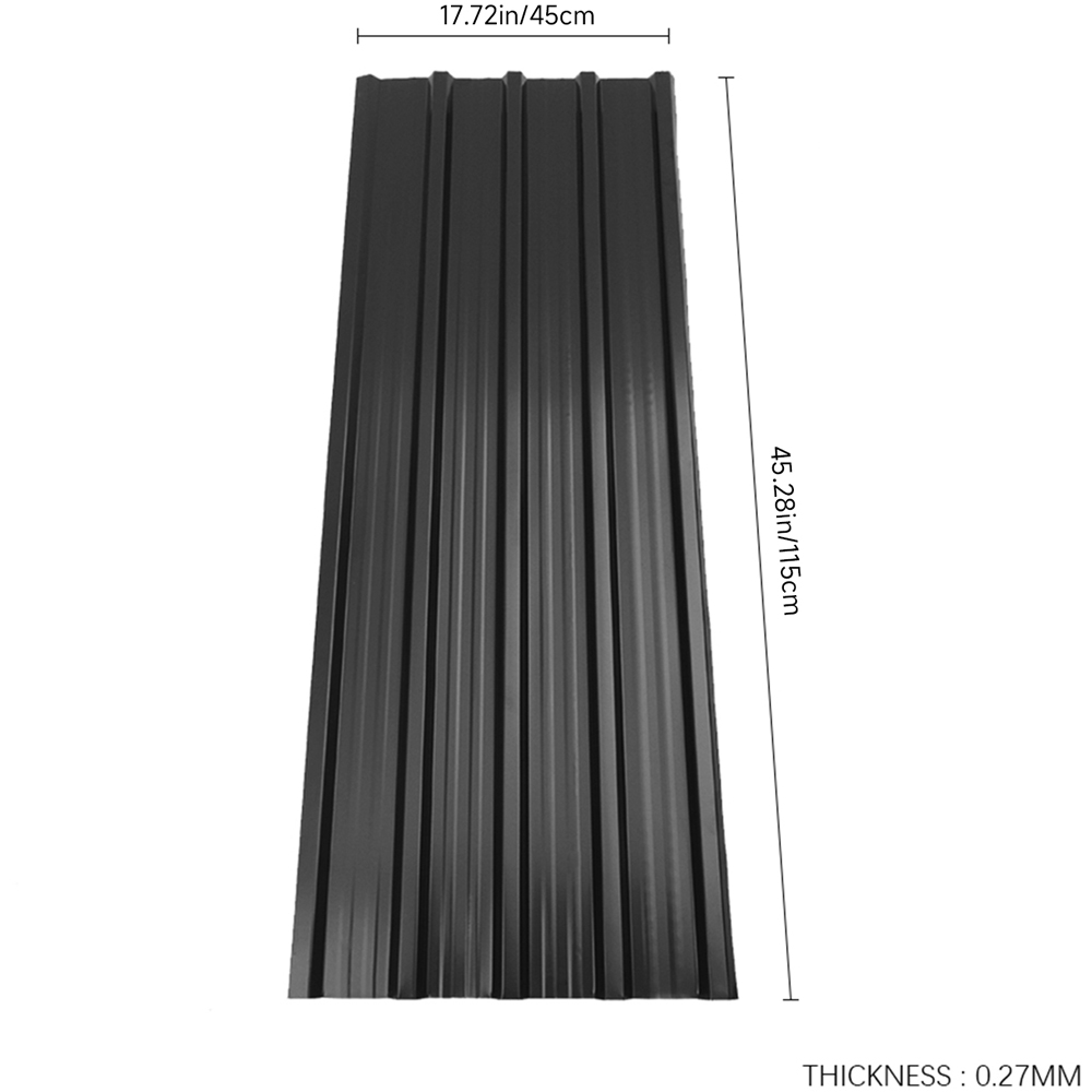 Living and Home 3.7 x 1.4ft 12 Pack Corrugated Steel Panels with Screws Image 8