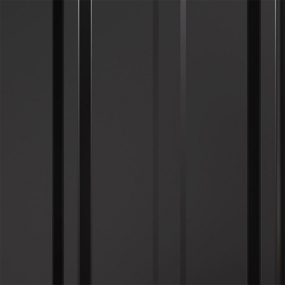 Living and Home 120 x 57cm Black Galvanised Steel Roofing Sheet 12 Pack Image 4