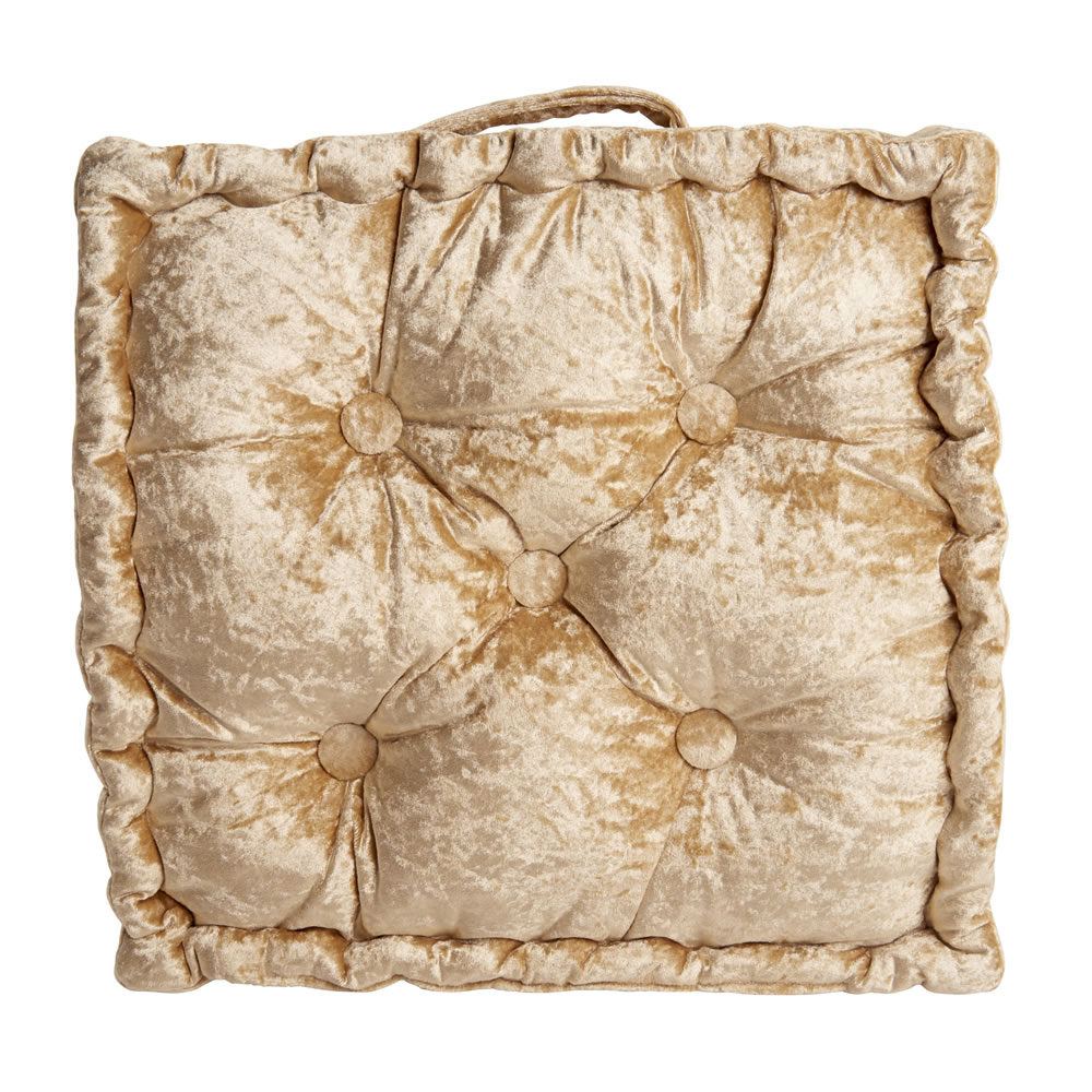 Wilko Gold Glitz Seat Pad 43 X 43cm Wilko Gold Glitz Seat Pad 43 X 43cm, Dining Chair Seat Pads At Wilko
