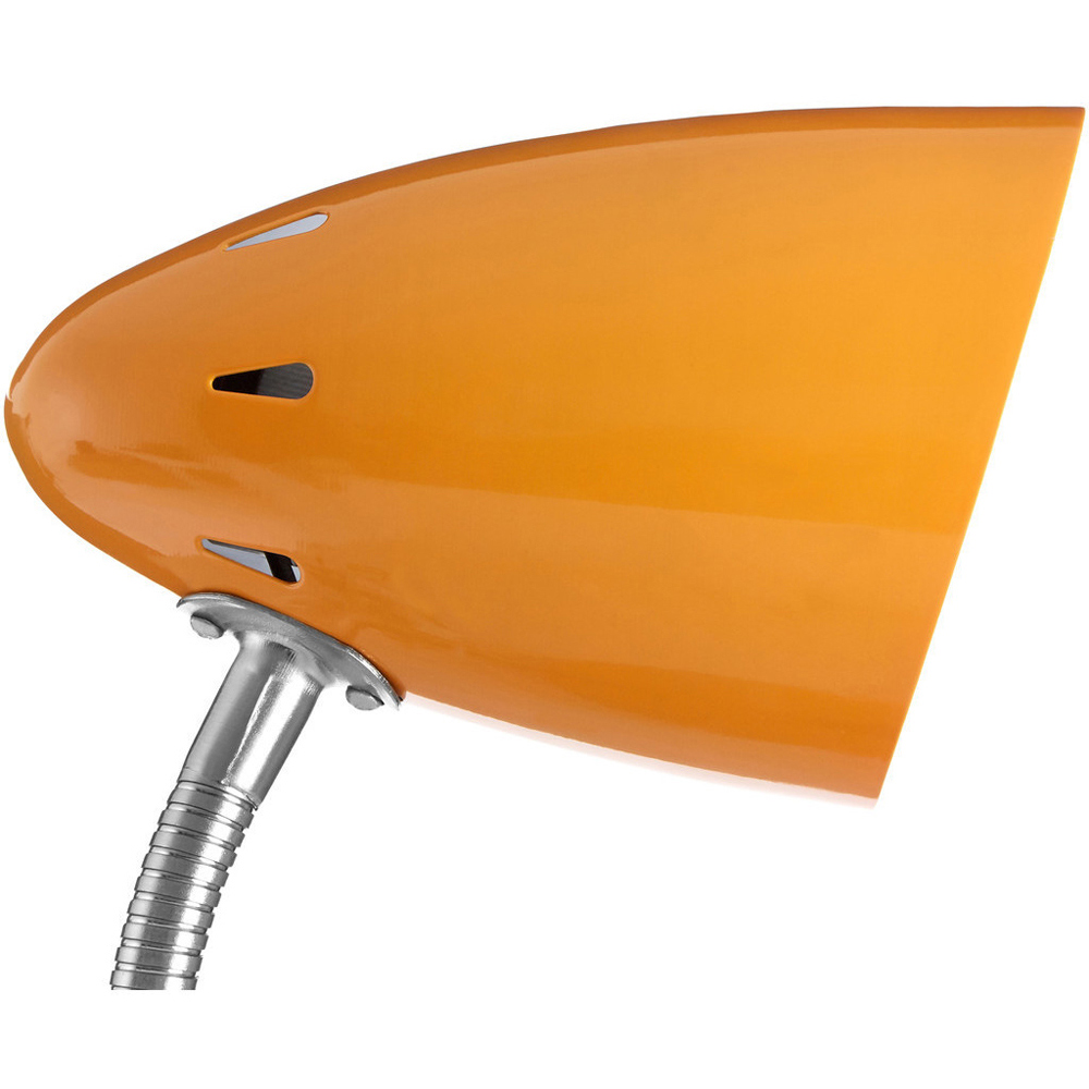 Premier Housewares Orange Gloss Desk Lamp Image 3