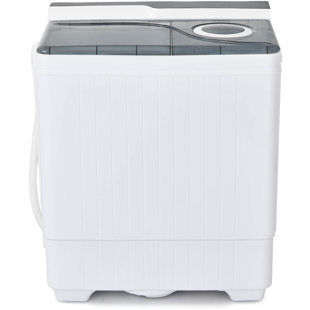 Costway Grey Portable Twin Tub Wash Machine with Spin Dryer Image 3