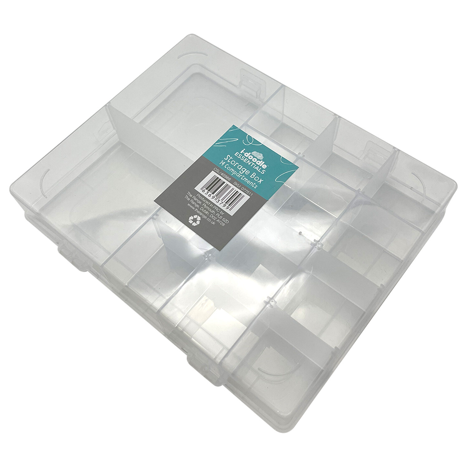 Compartment Storage Box - Clear / 14 Compartments Image 3