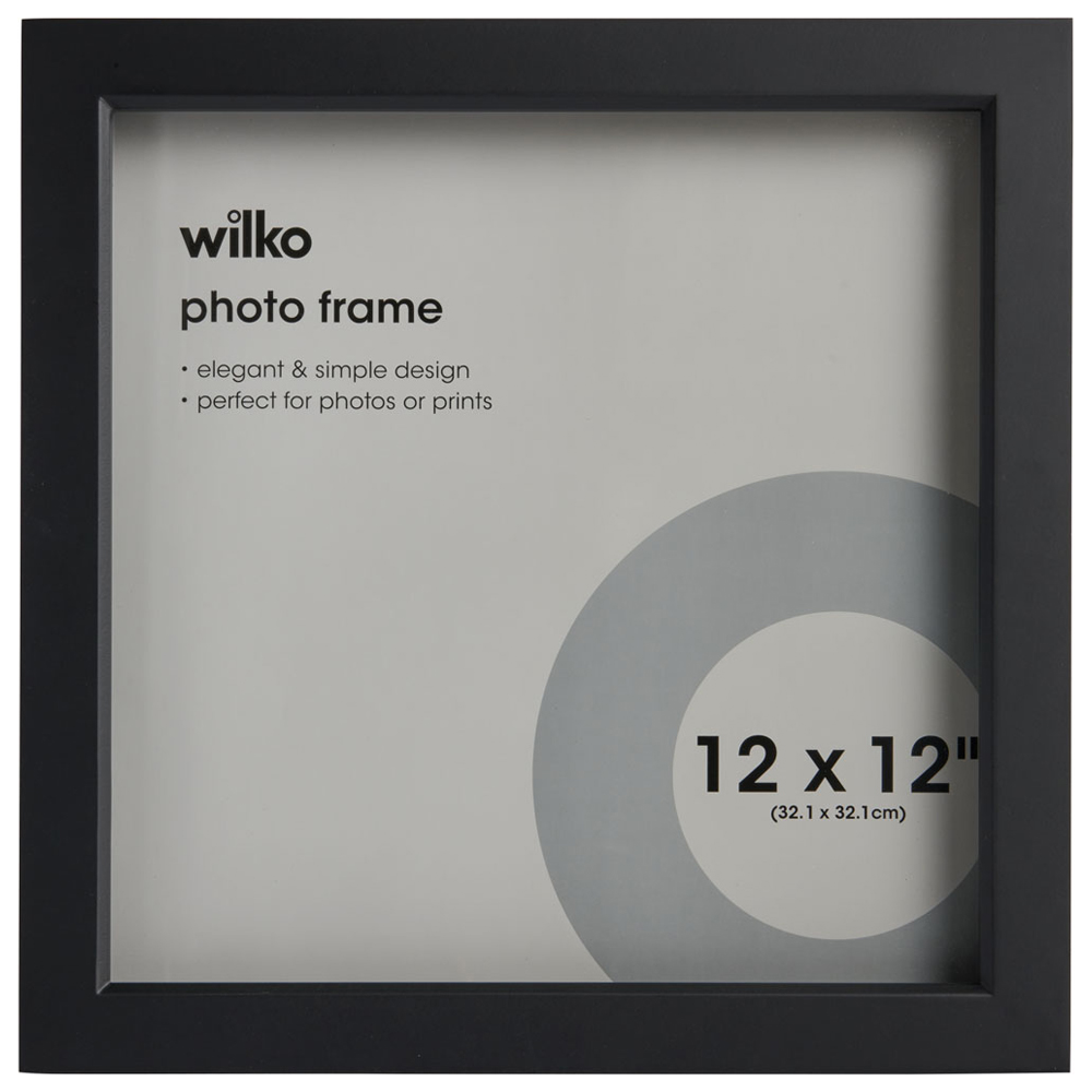 Wilko Black Box Photo Frame 12 x 12inch Image 1
