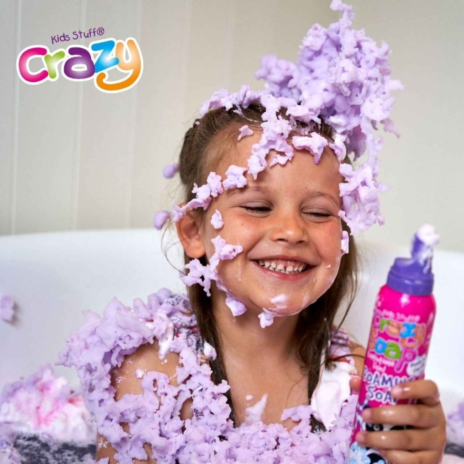 Kids Stuff Crazy Soap Pink Foaming Soap 225ml Image 3