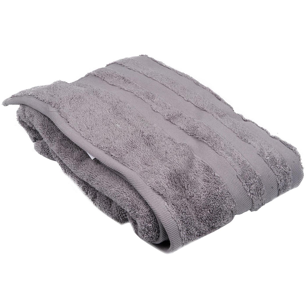 Turkish Cotton Silver Terry Dobby  Bath Towel Image