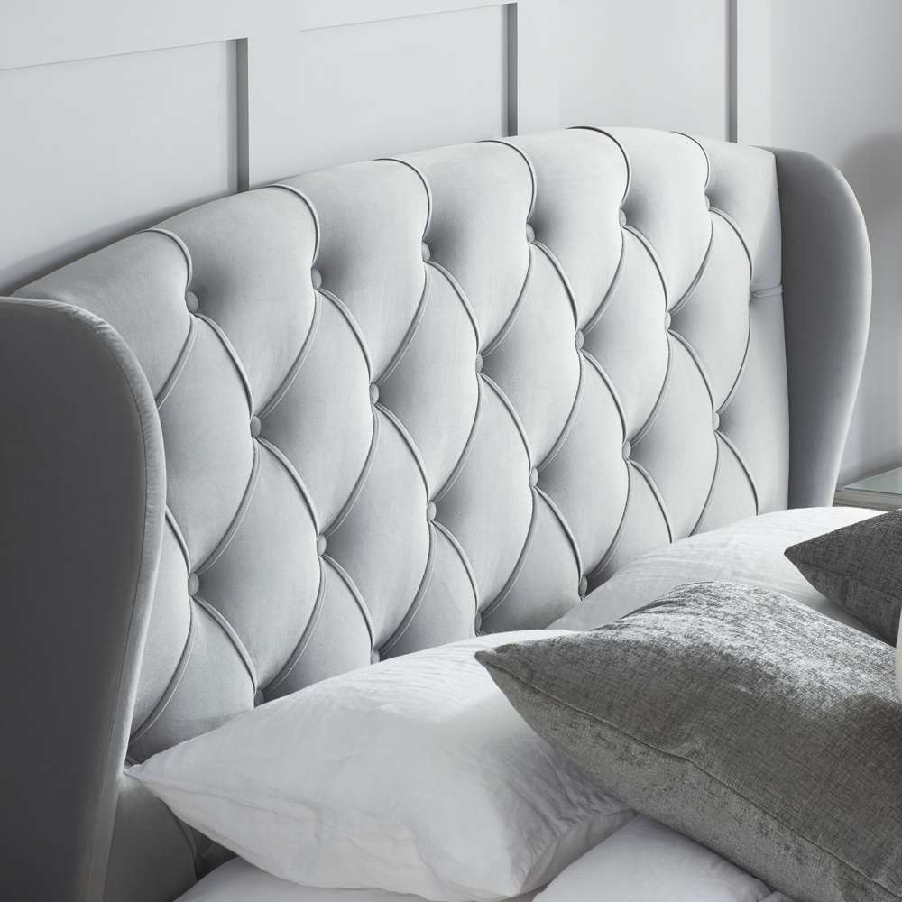 Hope King Size Grey Bed Frame Image 7