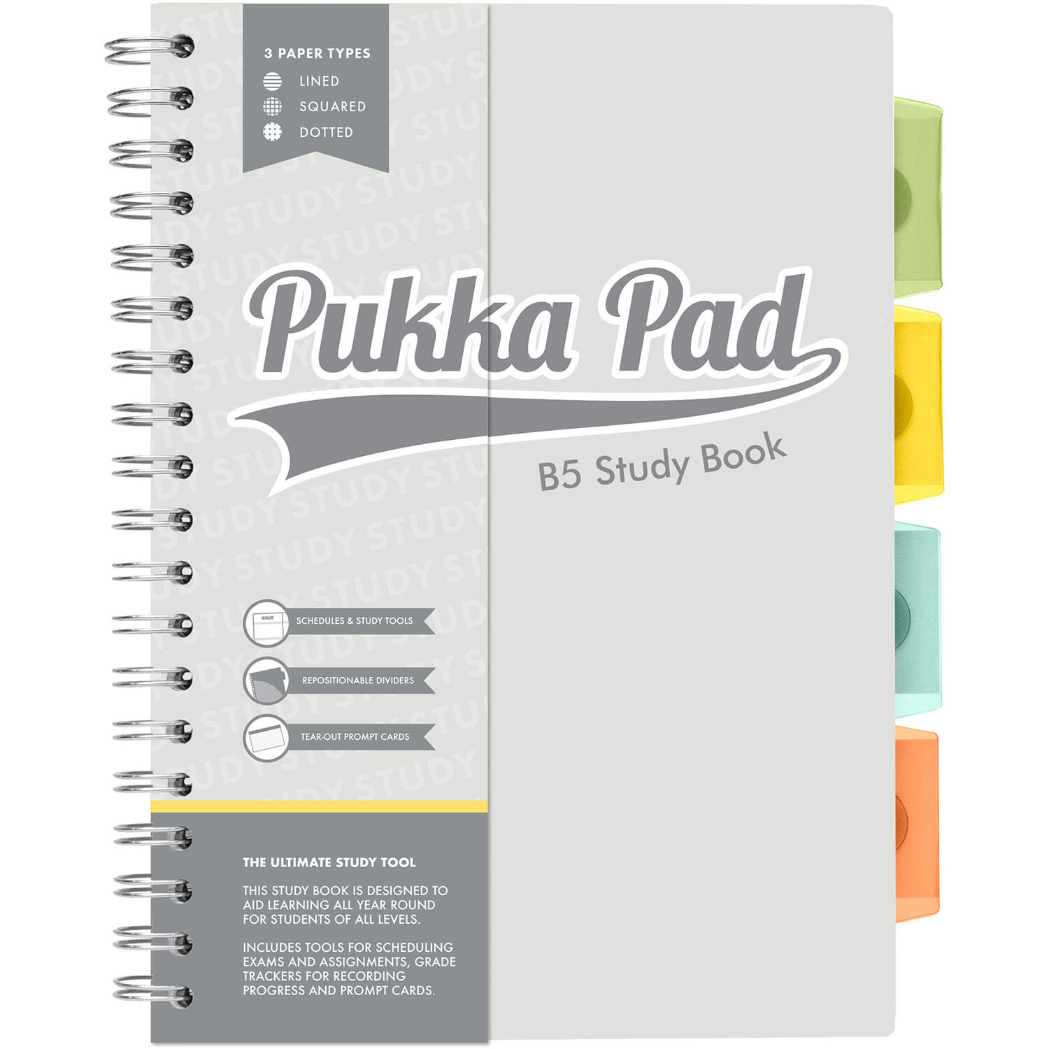 Pukka Pad Study Book B5 Grey Image