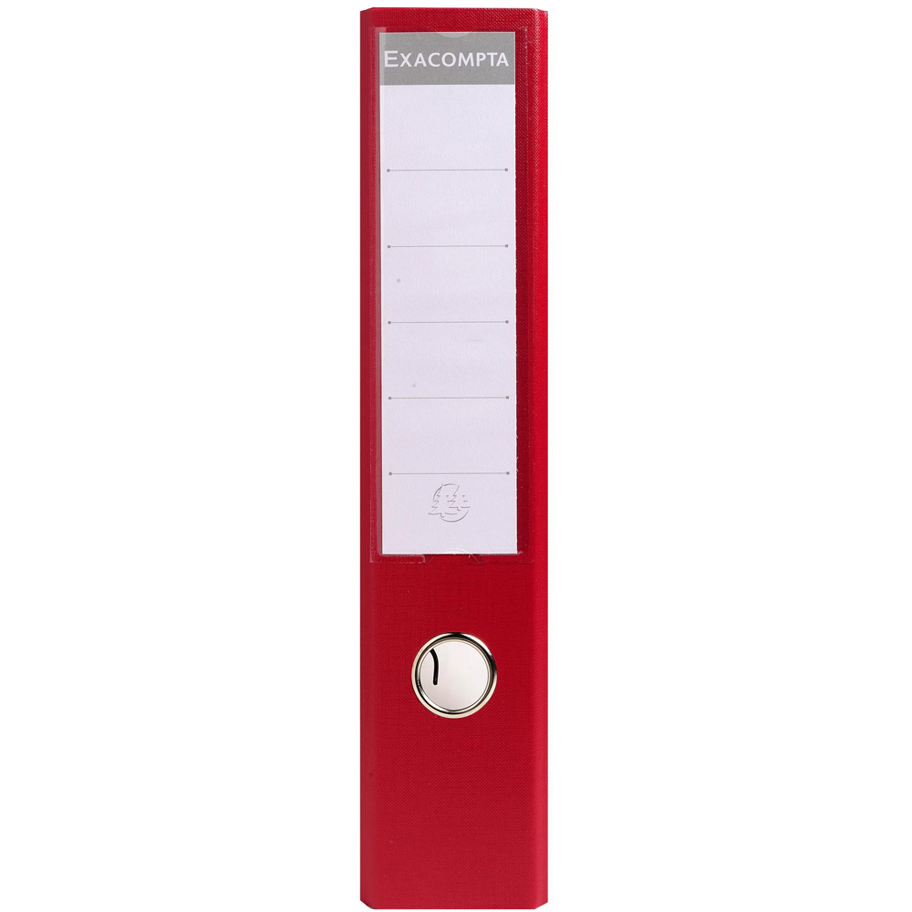 Exacompta PremTouch A4 Burgundy PVC Lever Arch File 10 Pack Image 4